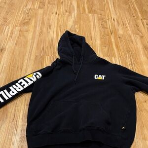 CAT Black Hoodie with Logo